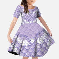 Lilac Mermaid Puakenikeni Maile Lei Family Matching Tank Maxi Dress and Hawaiian Shirt