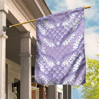 Lilac Mermaid Puakenikeni Maile Lei Garden Flag LT01 House Flag Purple - Polynesian Pride