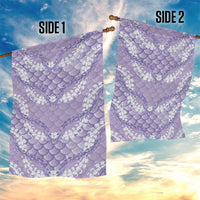 Lilac Mermaid Puakenikeni Maile Lei Garden Flag LT01 - Polynesian Pride