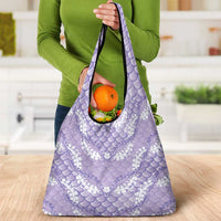 Lilac Mermaid Puakenikeni Maile Lei Grocery Bag LT01 - Polynesian Pride