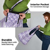 Lilac Mermaid Puakenikeni Maile Lei Grocery Bag LT01 - Polynesian Pride