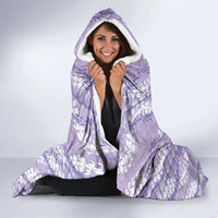 Lilac Mermaid Puakenikeni Maile Lei Hooded Blanket LT01 - Polynesian Pride