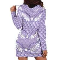Lilac Mermaid Puakenikeni Maile Lei Hoodie Dress LT01 - Polynesian Pride