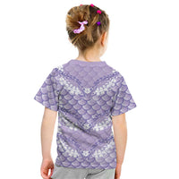 Lilac Mermaid Puakenikeni Maile Lei Kid T Shirt LT01 - Polynesian Pride