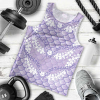 Lilac Mermaid Puakenikeni Maile Lei Men Tank Top LT01 - Polynesian Pride