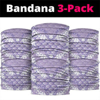 Lilac Mermaid Puakenikeni Maile Lei Neck Gaiter LT01 package One Size: 25*50cm Purple - Polynesian Pride