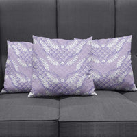 Lilac Mermaid Puakenikeni Maile Lei Pillow Cover LT01 - Polynesian Pride