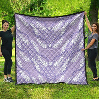 Lilac Mermaid Puakenikeni Maile Lei Quilt LT01 - Polynesian Pride