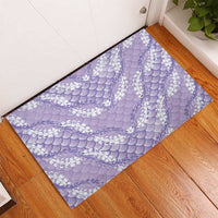 Lilac Mermaid Puakenikeni Maile Lei Rubber Doormat LT01 - Polynesian Pride