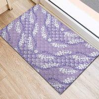 Lilac Mermaid Puakenikeni Maile Lei Rubber Doormat LT01 - Polynesian Pride
