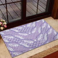 Lilac Mermaid Puakenikeni Maile Lei Rubber Doormat LT01 - Polynesian Pride