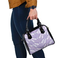 Lilac Mermaid Puakenikeni Maile Lei Shoulder Handbag LT01 - Polynesian Pride