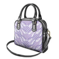 Lilac Mermaid Puakenikeni Maile Lei Shoulder Handbag LT01 - Polynesian Pride