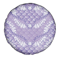 Lilac Mermaid Puakenikeni Maile Lei Spare Tire Cover LT01 - Polynesian Pride