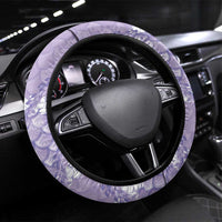 Lilac Mermaid Puakenikeni Maile Lei Steering Wheel Cover LT01 Universal Fit Purple - Polynesian Pride