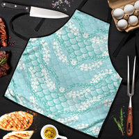 Light Turquoise Mermaid Puakenikeni Maile Lei Apron LT01 Turquoise - Polynesian Pride
