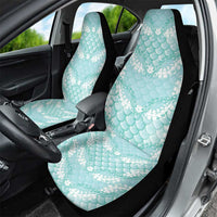 Light Turquoise Mermaid Puakenikeni Maile Lei Car Seat Cover LT01 - Polynesian Pride