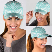 Light Turquoise Mermaid Puakenikeni Maile Lei Classic Cap LT01 - Polynesian Pride