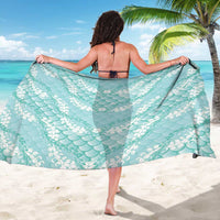 Light Turquoise Mermaid Puakenikeni Maile Lei Sarong LT01 - Polynesian Pride