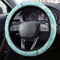Light Turquoise Mermaid Puakenikeni Maile Lei Steering Wheel Cover LT01 - Polynesian Pride