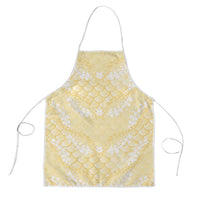 Pastel Yellow Mermaid Puakenikeni Maile Lei Apron LT01 Yellow - Polynesian Pride