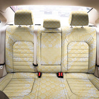 Pastel Yellow Mermaid Puakenikeni Maile Lei Back Car Seat Cover LT01 - Polynesian Pride