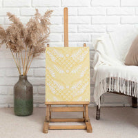 Pastel Yellow Mermaid Puakenikeni Maile Lei Canvas Wall Art LT01 - Polynesian Pride