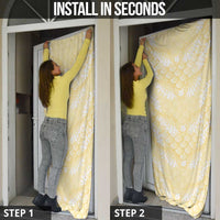 Pastel Yellow Mermaid Puakenikeni Maile Lei Door Cover LT01 - Polynesian Pride