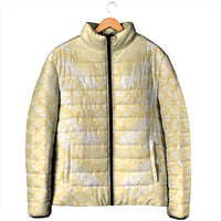 Pastel Yellow Mermaid Puakenikeni Maile Lei Padded Jacket LT01 - Polynesian Pride
