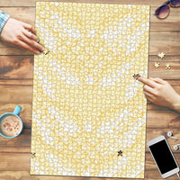 Pastel Yellow Mermaid Puakenikeni Maile Lei Puzzle LT01 Yellow - Polynesian Pride