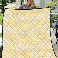 Pastel Yellow Mermaid Puakenikeni Maile Lei Quilt LT01 Yellow - Polynesian Pride