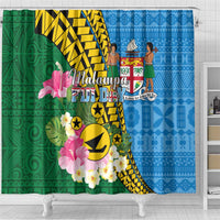 Malampa Fiji Day Shower Curtain Tropical Tapa Pattern LT01 - Polynesian Pride