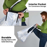 Samoa White Sunday Grocery Bag Plumeria Floral