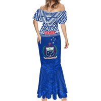 Custom Samoa Rugby Mermaid Dress Manu Samoa Polynesian Tatoo Pattern LT01 - Polynesian Pride