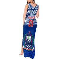Custom Samoa Rugby Tank Maxi Dress Manu Samoa Polynesian Tatoo Pattern LT01 - Polynesian Pride