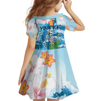 Personalized Hawaii Hula Girl Skeleton Dancing Family Matching Tank Maxi Dress and Hawaiian Shirt Hibiscus Tribal Shark