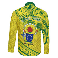 Kia Orana Cook Islands Family Matching Short Sleeve Bodycon Dress and Hawaiian Shirt Turtle Yellow Green Polynesian Pattern LT01 - Polynesian Pride