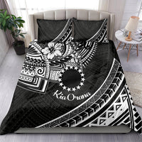 Kia Orana Cook Islands Bedding Set Circle Stars With Floral White Pattern LT01 - Polynesian Pride