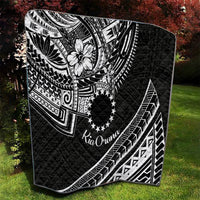 Kia Orana Cook Islands Quilt Circle Stars With Floral White Pattern LT01 - Polynesian Pride