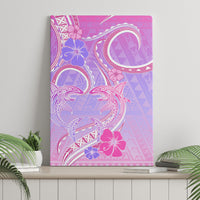 Polynesian Shark Valentine Canvas Wall Art Sweet Unique Version LT01 - Polynesian Pride
