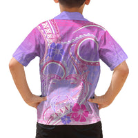 Polynesian Shark Valentine Family Matching Puletasi and Hawaiian Shirt Sweet Unique Version LT01 - Polynesian Pride