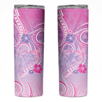 Polynesian Shark Valentine Skinny Tumbler Sweet Unique Version LT01 Pink - Polynesian Pride