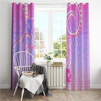 Polynesian Shark Valentine Window Curtain Sweet Unique Version LT01 - Polynesian Pride
