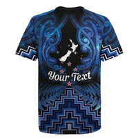 Personalised Aotearoa Matariki Rugby Jersey Blue Fern Maori Poutama