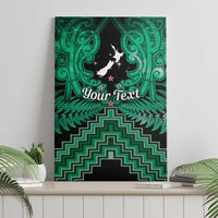 Personalised Aotearoa Matariki Canvas Wall Art Green Fern Maori Poutama LT01 - Polynesian Pride