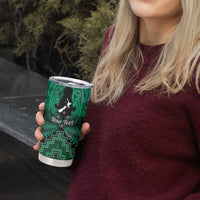 Personalised Aotearoa Matariki Tumbler Cup Green Fern Maori Poutama