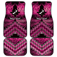 Personalised Aotearoa Matariki Car Mats Pink Fern Maori Poutama LT01 - Polynesian Pride