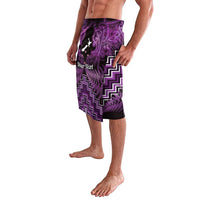 Personalised Aotearoa Matariki Lavalava Purple Fern Maori Poutama