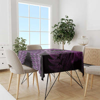 Personalised Aotearoa Matariki Tablecloth Purple Fern Maori Poutama LT01 - Polynesian Pride