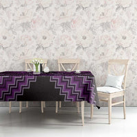 Personalised Aotearoa Matariki Tablecloth Purple Fern Maori Poutama LT01 - Polynesian Pride